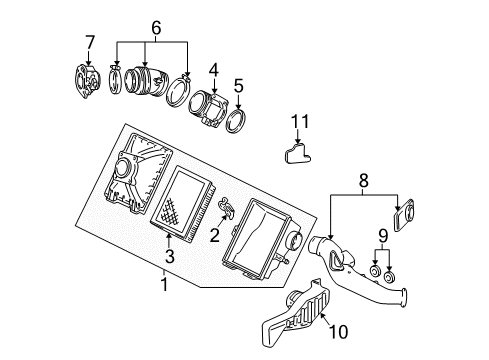 2000 Mercury Sable Throttle Body Gasket Diagram for F6DZ-9E936-C