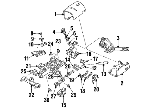 1996 Ford Mustang Switches Door Jamb Switch Diagram for F4ZZ-13713-A