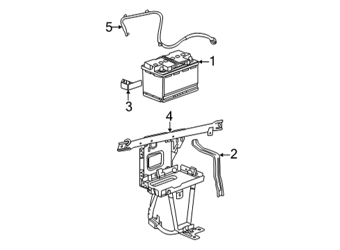 2021 GMC Yukon Battery Vent Tube Diagram for 84749958