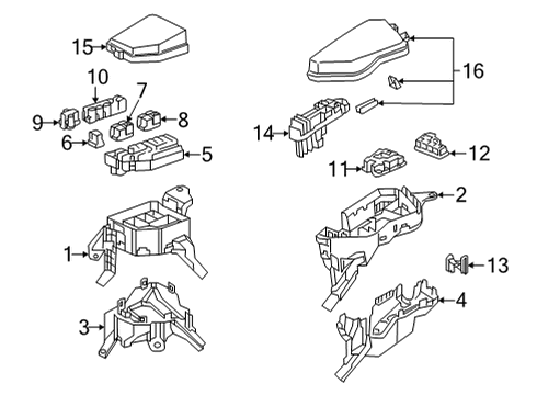 2022 Lexus NX350 Fuse & Relay BLOCK ASSY, FUSE Diagram for 82610-78030