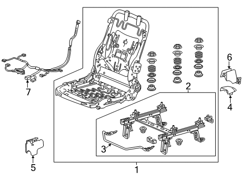 2016 Honda CR-V Tracks & Components Foot Cove*NH167L* Diagram for 81105-T0A-L81ZC