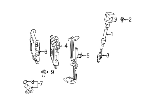 2020 Honda Clarity Powertrain Control Bracket Comp, Ecu Diagram for 37821-5WJ-A00
