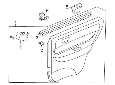 2000 Acura Integra Interior Trim - Rear Door Weatherstrip, Right Rear Door (Inner) Diagram for 72835-ST8-003