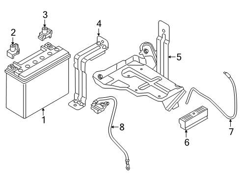 2021 BMW i3s Battery, Cooling System Rollover Bar Diagram for 61218602817