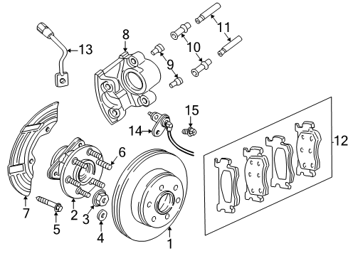 1997 Dodge Dakota Brake Components Shoe Kit-Drum Diagram for 4723367AB