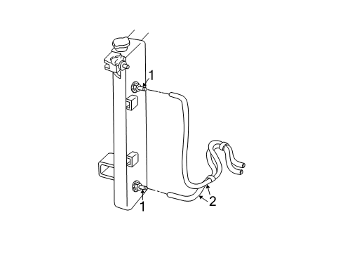 2002 Chrysler Voyager Trans Oil Cooler Hose-Transmission Oil Cooler Diagram for 4809313AC