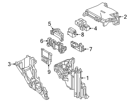 2021 Lexus LS500 Fuse & Relay Block Assembly, FUSIBLE Diagram for 82620-50230