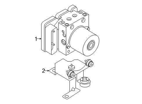 2020 Kia K900 ABS Components Bracket-Hydraulic Mo Diagram for 58960J6000