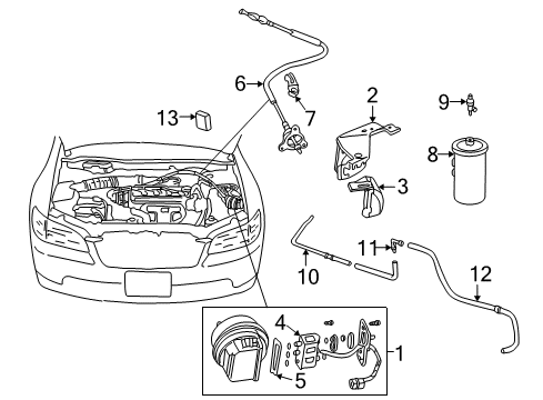 2001 Honda Accord Cruise Control System Joint (Two-Way)(L-Type) Diagram for 36629-PAA-A00