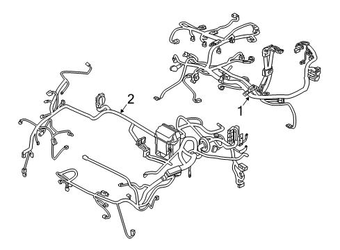 2016 Nissan Versa Note Wiring Harness Harness-Engine Room Diagram for 24012-3WC0A