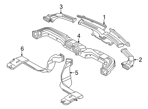 2018 Kia Soul EV Ducts Connector Assembly-Heater Diagram for 97470E4000