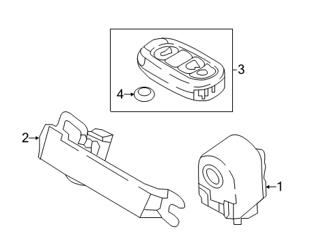 2021 Hyundai Accent Keyless Entry Components Module Assembly-Immobilizer Diagram for 95420-D4000