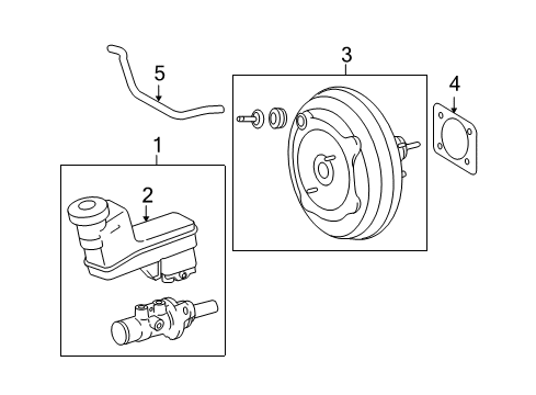 2011 Toyota Venza Dash Panel Components Master Cylinder Diagram for 47201-0T011