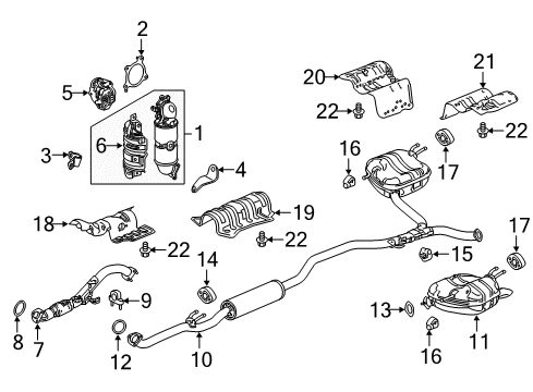 2021 Honda Accord Cruise Control RADAR, MILLIWAVE Diagram for 36803-TWA-A82