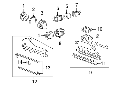 2006 Honda Accord Electrical Components Muffler B, Fan Diagram for 1J642-RCJ-013