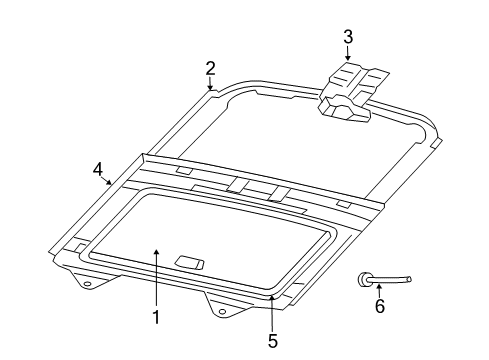 2007 Dodge Caravan Sunroof Switch-SUNROOF Diagram for 5093488AA