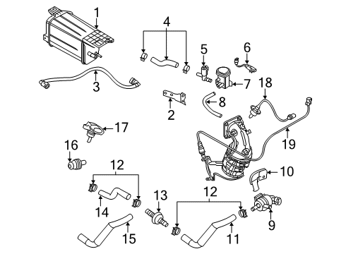 2019 Hyundai Veloster N Emission Components Hose Assembly-PCV Diagram for 26720-2GTD0