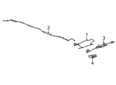 2022 GMC Yukon XL Antenna & Radio Antenna Assembly Diagram for 84876037