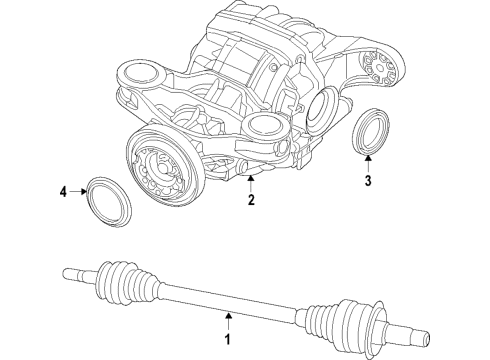 2009 Dodge Challenger Rear Drive Axles, Differential, Propeller Shaft COUPING-DRIVESHAFT Diagram for 68052353AA