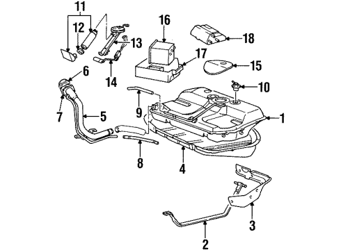 1999 Hyundai Accent Senders Cover-Fuel Pump Diagram for 94472-22010