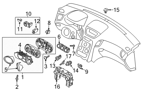 2014 Hyundai Genesis Coupe Switches Switch Assembly-Wiper & Washer Diagram for 93420-2M005