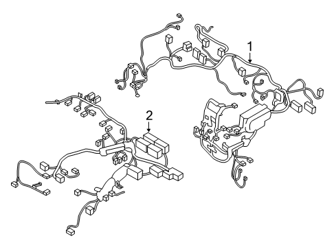 2020 Hyundai Ioniq Wiring Harness WIRING ASSY-FRT Diagram for 91750-G7110