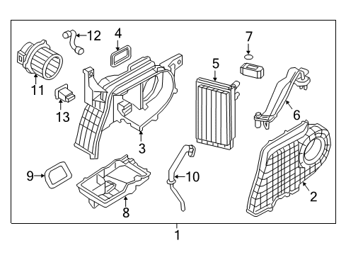 2020 Kia Sorento Auxiliary Heater & A/C Pipe Assembly-Suction Diagram for 97923C6000