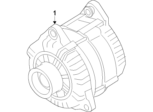 2014 Acura ILX Alternator Rectifier Assembly Diagram for 31127-R1A-A01