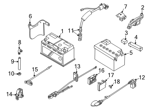 1999 BMW 328i Battery Positive Battery Cable Diagram for 12421744230
