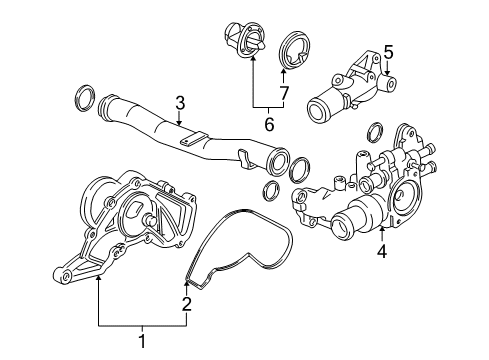 1994 Acura NSX Engine Parts Cover, Rear Cylinder Head Diagram for 12320-PR7-J21