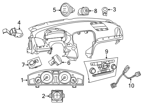 2014 Chrysler 300 Switches Module-Steering Column Diagram for 5LY47DX9AI