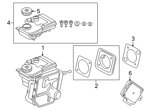 2019 BMW X5 Anti-Lock Brakes POWER BRAKE Diagram for 34517915342