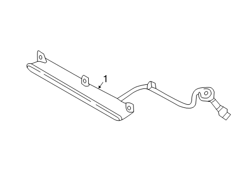 2018 Kia Sportage High Mount Lamps Lamp Assembly-High Mounted Stop Diagram for 92700D9000