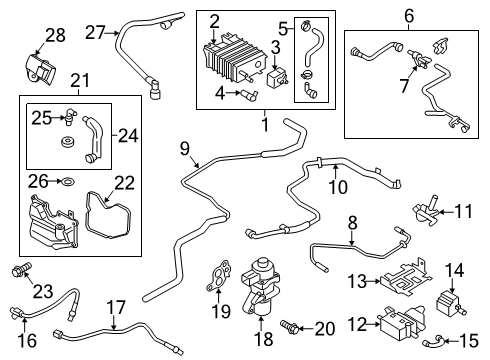 2015 Ford Fusion Emission Components Connector Diagram for DG9Z-9K313-A