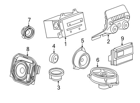 2014 Chevrolet Camaro Sound System Radio Diagram for 23182551