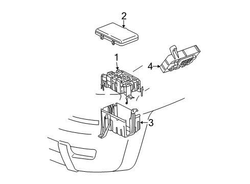 2014 Toyota Tacoma Electrical Components Junction Block Diagram for 82730-04040