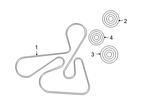 2008 Dodge Caliber Belts & Pulleys TENSIONER-Belt Diagram for 4891976AC