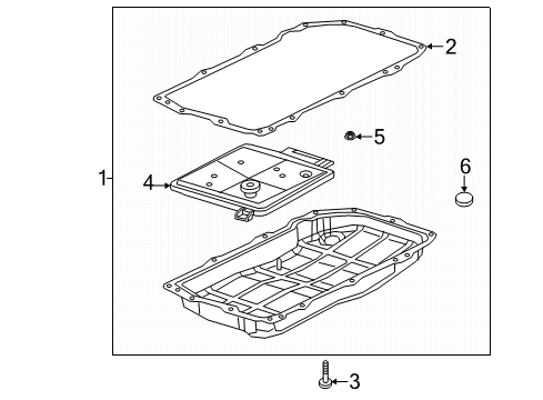 2020 Jeep Wrangler Case & Related Parts Pan-Transmission Oil Diagram for 68362041AB