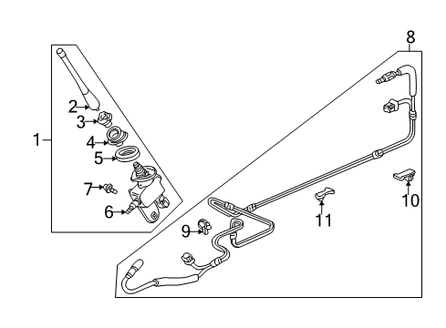 2006 Honda S2000 Antenna & Radio Clip, Wire Harness (44Mm) (Natural) (W/Seal) Diagram for 91531-S84-003
