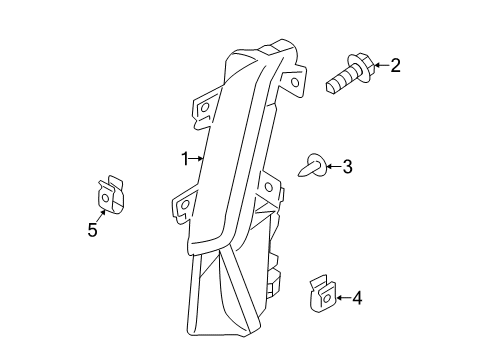 2014 Nissan 370Z Daytime Running Lamps Lamp Assembly-Daytime Running, LH Diagram for 26605-3GY1B