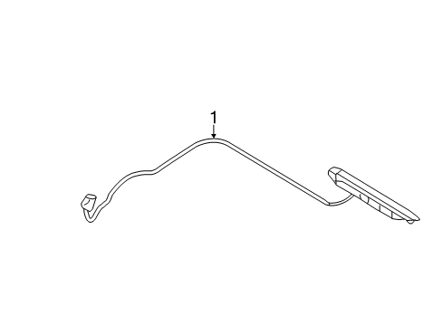 2012 Hyundai Genesis High Mount Lamps Lamp Assembly-High Mounted Stop Diagram for 92700-3M010-V2