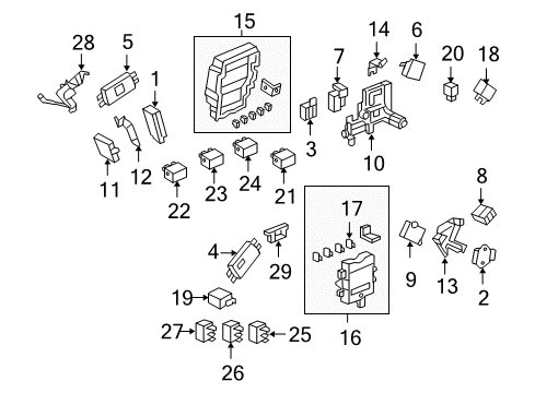 2010 Acura RL Stability Control Control Assembly, Power Steering Diagram for 39260-SJA-A03