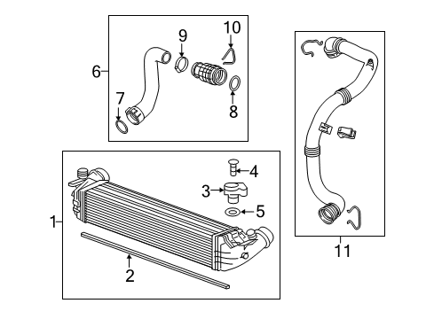 2019 Chevrolet Cruze Intercooler Air Outlet Tube Diagram for 39201788