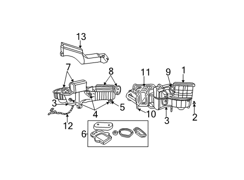 2005 Chrysler PT Cruiser HVAC Case Wiring-A/C And Heater Diagram for 4671712AA