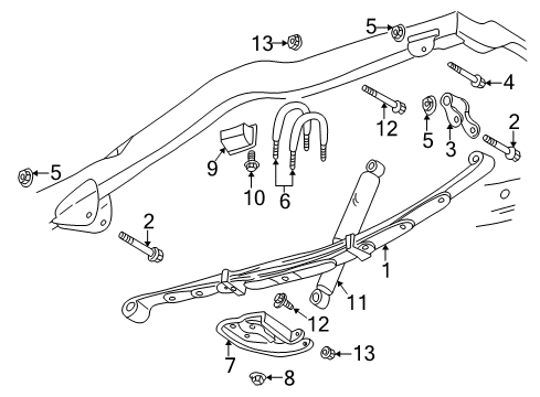 1999 Dodge Durango Rear Suspension Components, Stabilizer Bar ABSORBER-Suspension Diagram for 52106368AA
