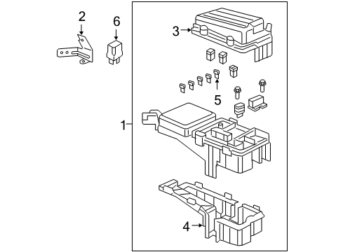 2006 Honda Odyssey Auxiliary Heater & A/C Box Assembly, Relay Diagram for 38250-SHJ-A01