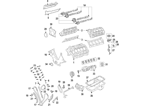 2015 Ford F-150 Engine Parts, Mounts, Cylinder Head & Valves, Camshaft & Timing, Variable Valve Timing, Oil Cooler, Oil Pan, Oil Pump, Crankshaft & Bearings, Pistons, Rings & Bearings Inlet Tube Diagram for BR3Z-6622-A