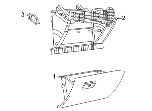 2021 Dodge Durango Glove Box Switch-Glove Box Diagram for 4560218AB