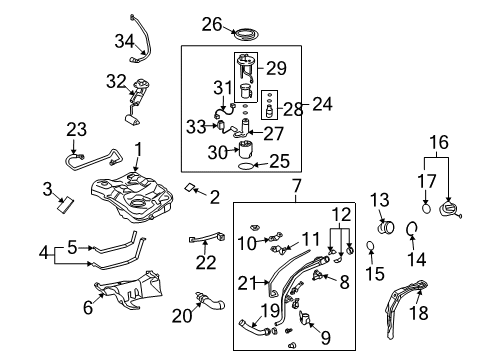 2009 Toyota Matrix Senders Level Indicator Diagram for 83320-09130