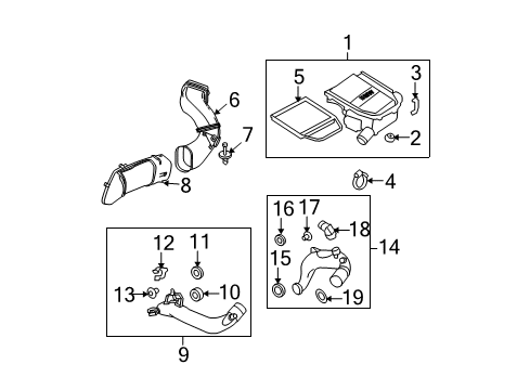 2010 BMW 535i Filters Cable Tie Diagram for 61131391721